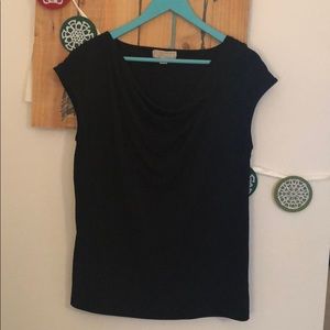 Black short sleeve top